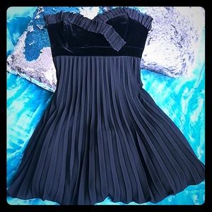 Black Betsey Johnson strapless dress